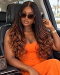 Full Lace Sade Brown Glueless Hand Braided French Curl Wig