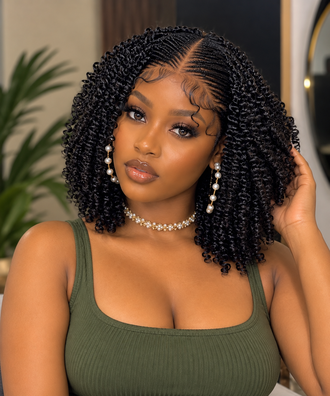 Glueless Handbraided Full Lace Wig Tonto