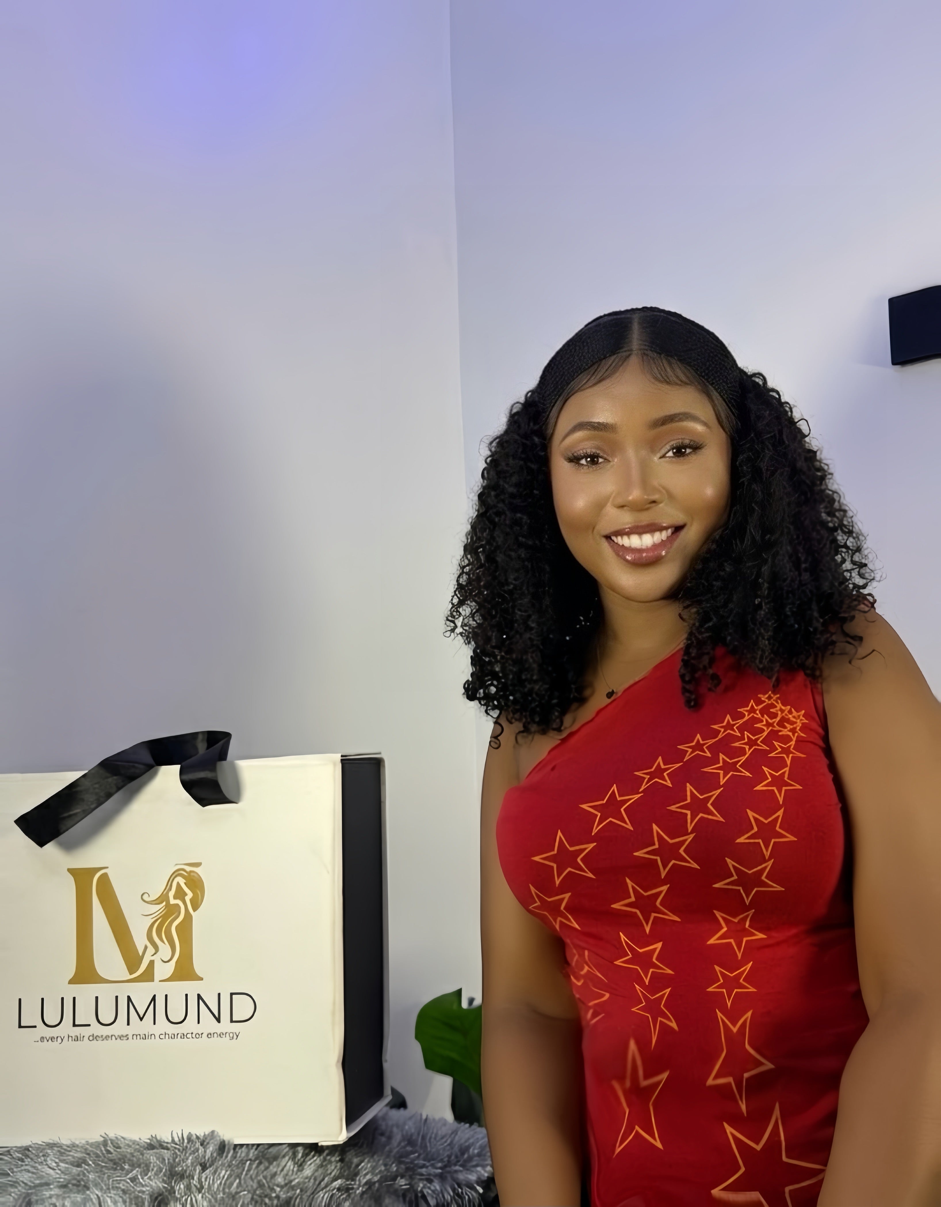 Glueless Full Lace Cornrows Curly Wig