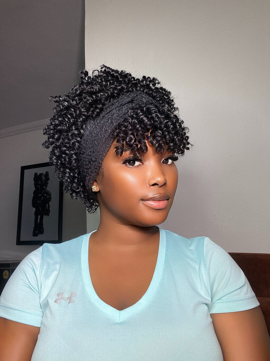 Curly Fringe Short Headband Wig LULU USA 018