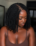 Glueless Kinky Beaded Bob