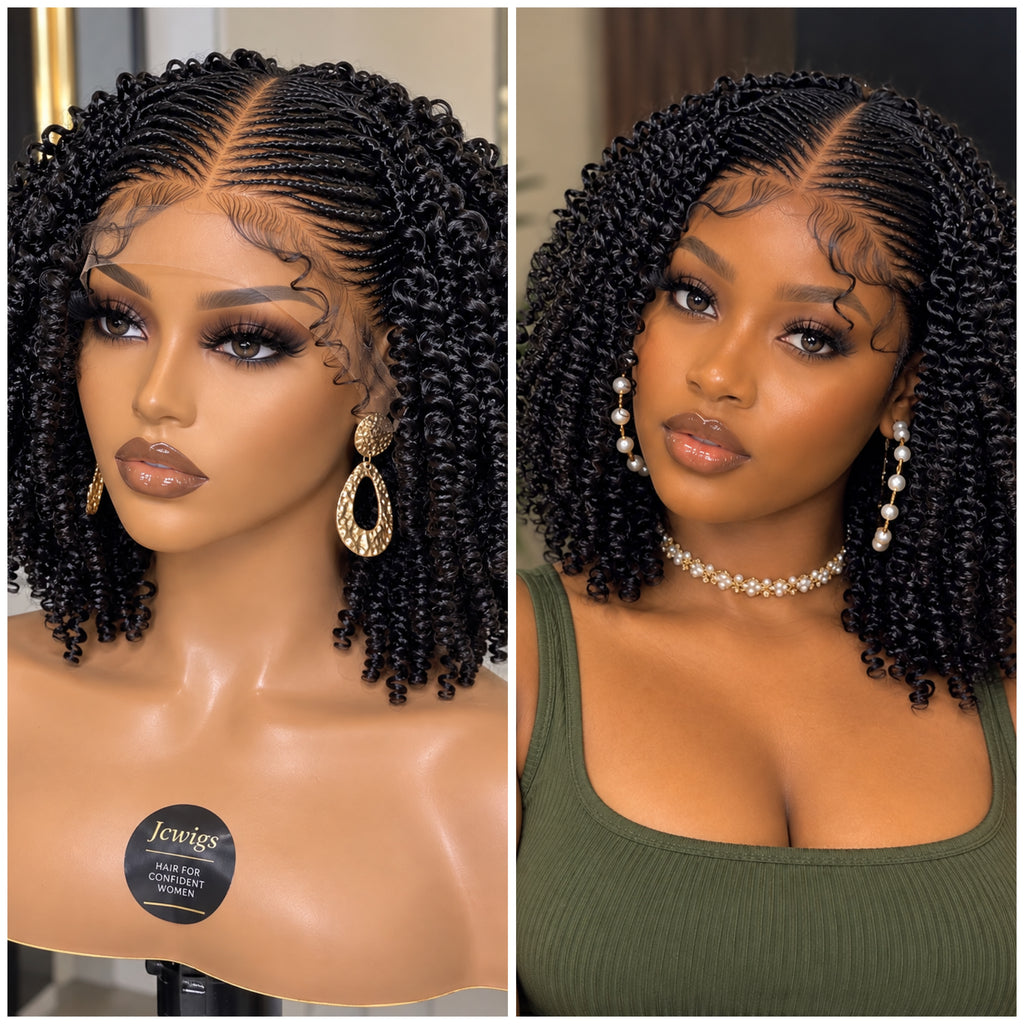 Glueless Handbraided Full Lace Wig Tonto