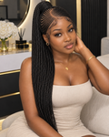 Full Lace Glueless Ife Side Part High Pony Wig