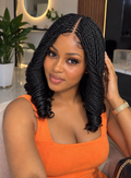 Full Lace Glueless Spiral Bob Wig
