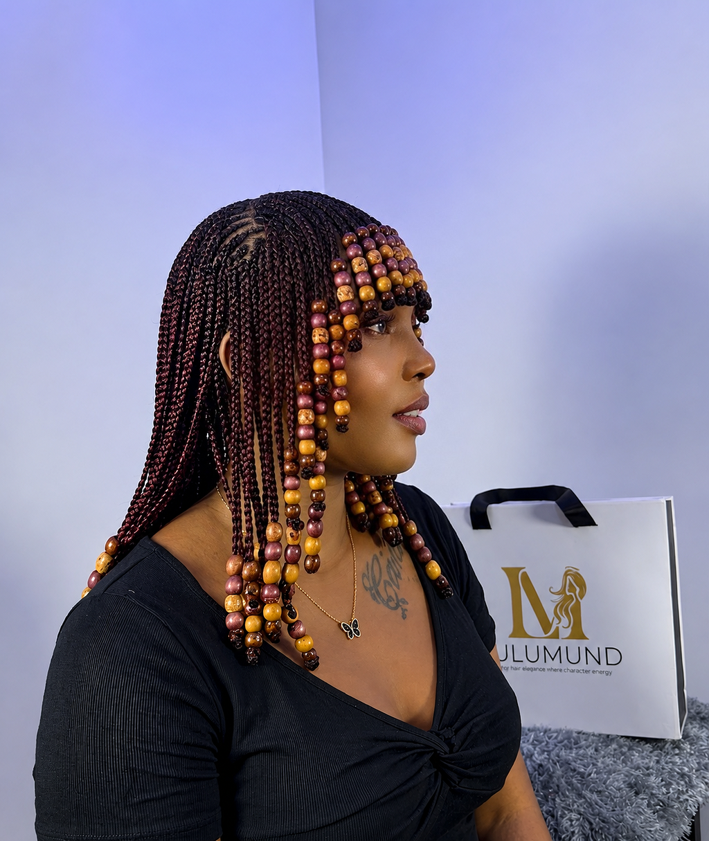 Cleopatra Beaded Fringe Wig - Full Lace Unit