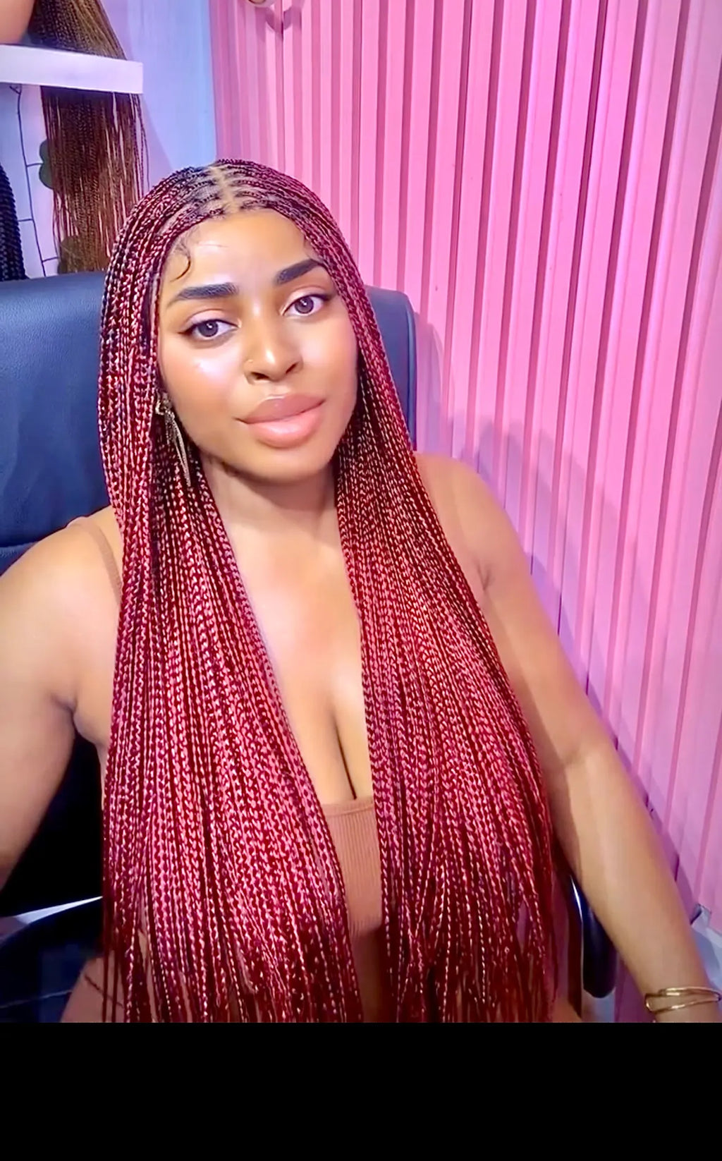 Bone Straight Knotless Braids