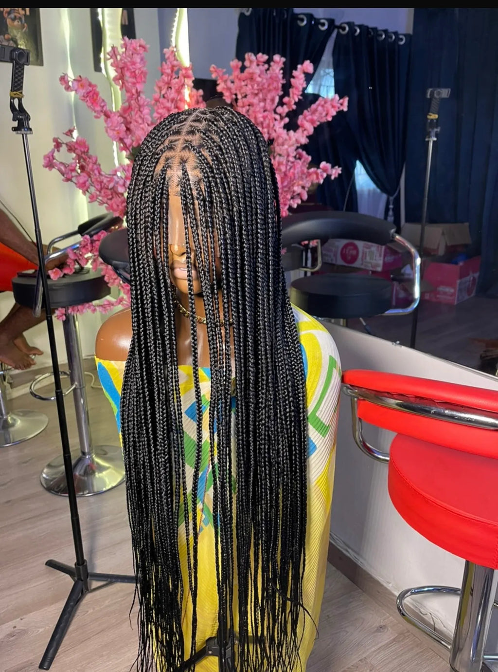 Bone Straight Knotless Braids