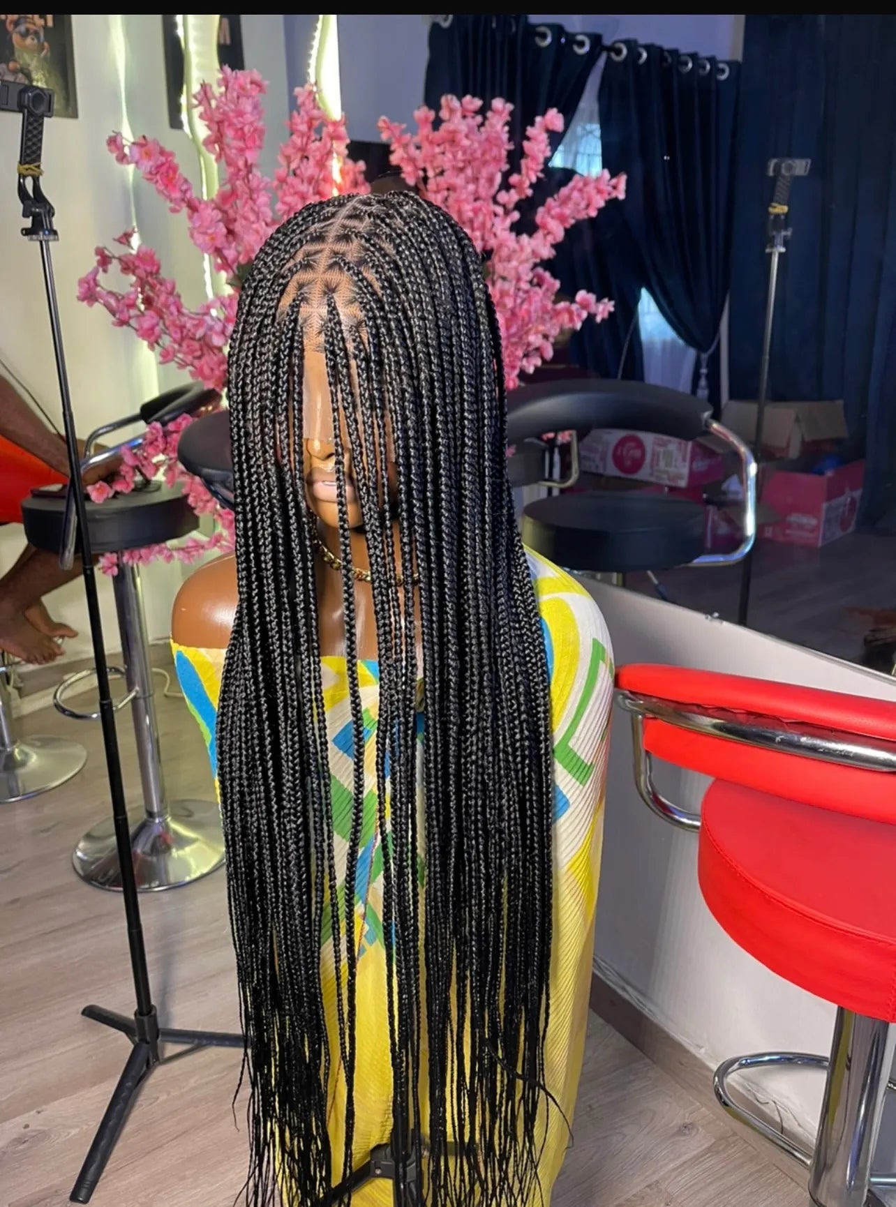 Bone Straight Knotless Braids