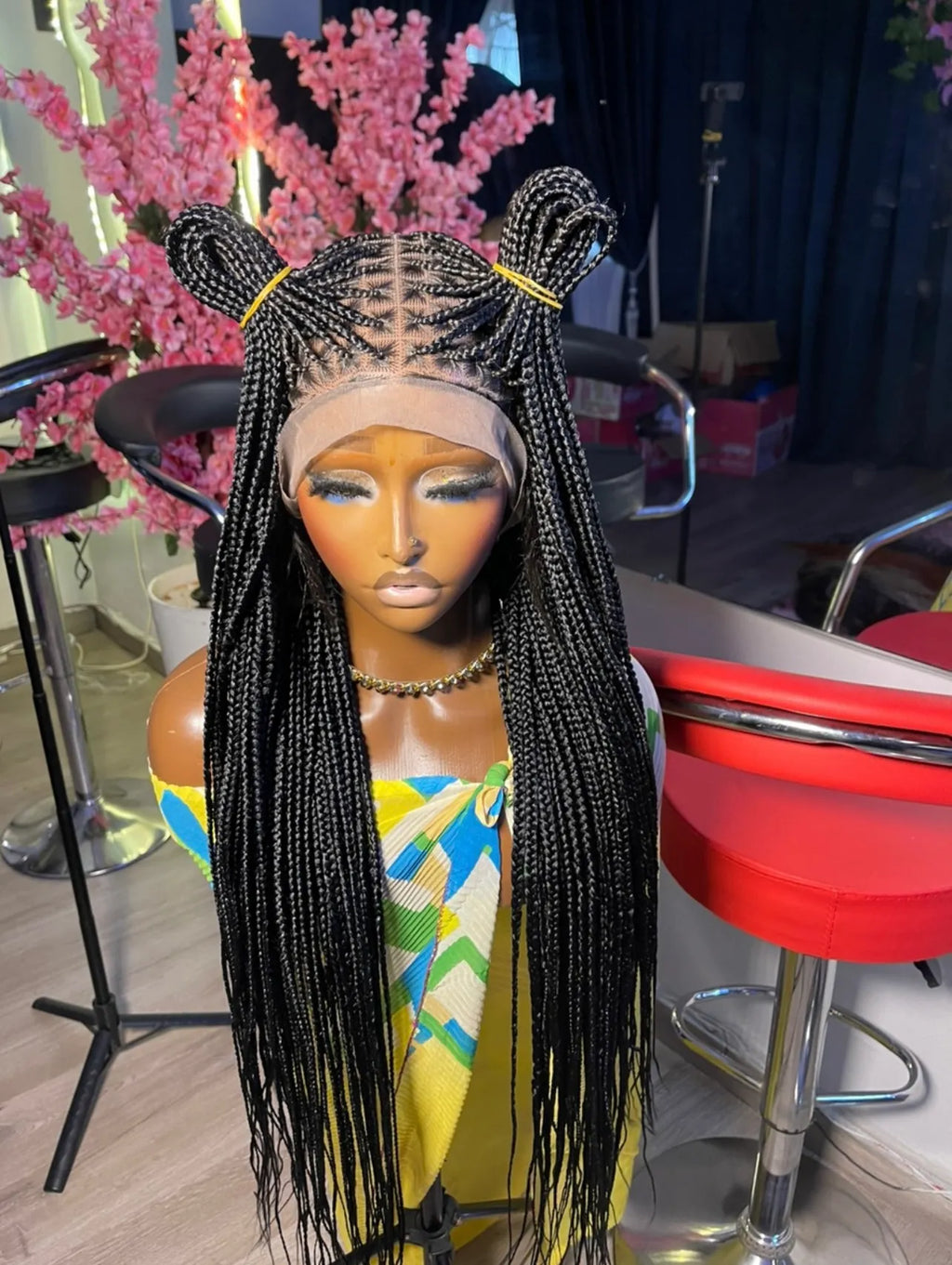 Bone Straight Knotless Braids