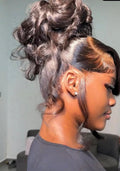 Double Lace Frontal + Messy Bun Set