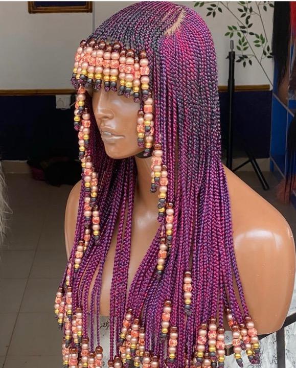 Cleopatra Beaded Fringe Wig - Full Lace Unit