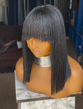 Sleek Micro Fringe Bob Wig