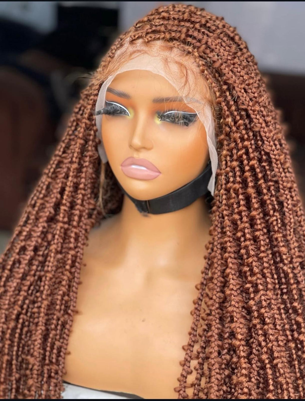 Butterfly Braids Brown Braided Wig