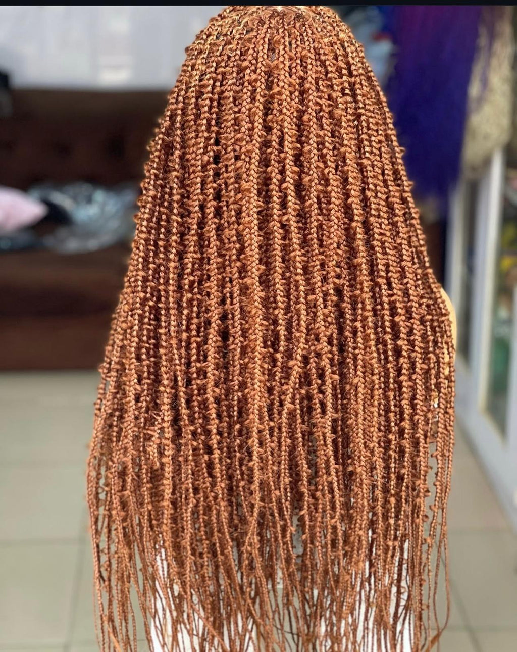 Butterfly Braids Brown Braided Wig