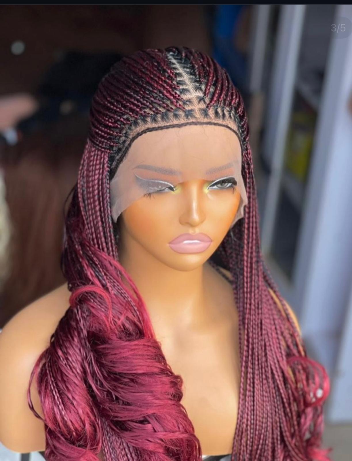 French Curls Braided Wig