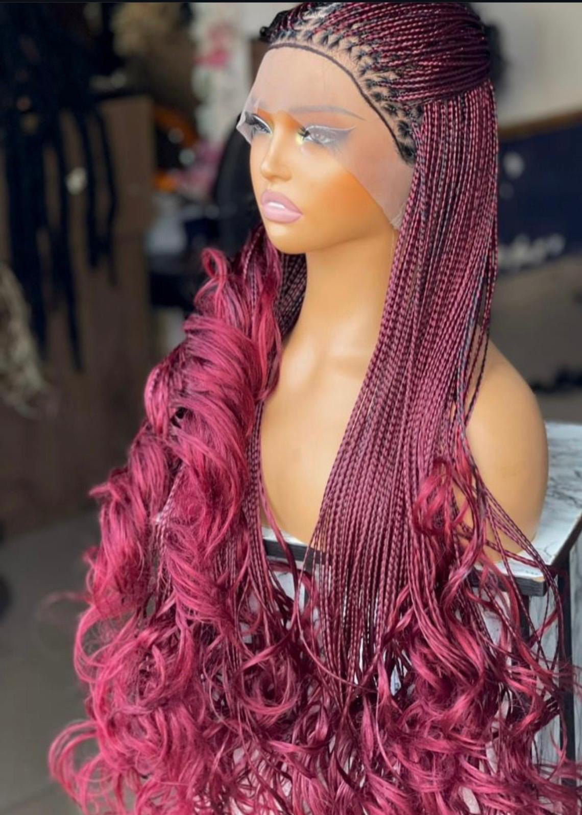 French Curls Braided Wig