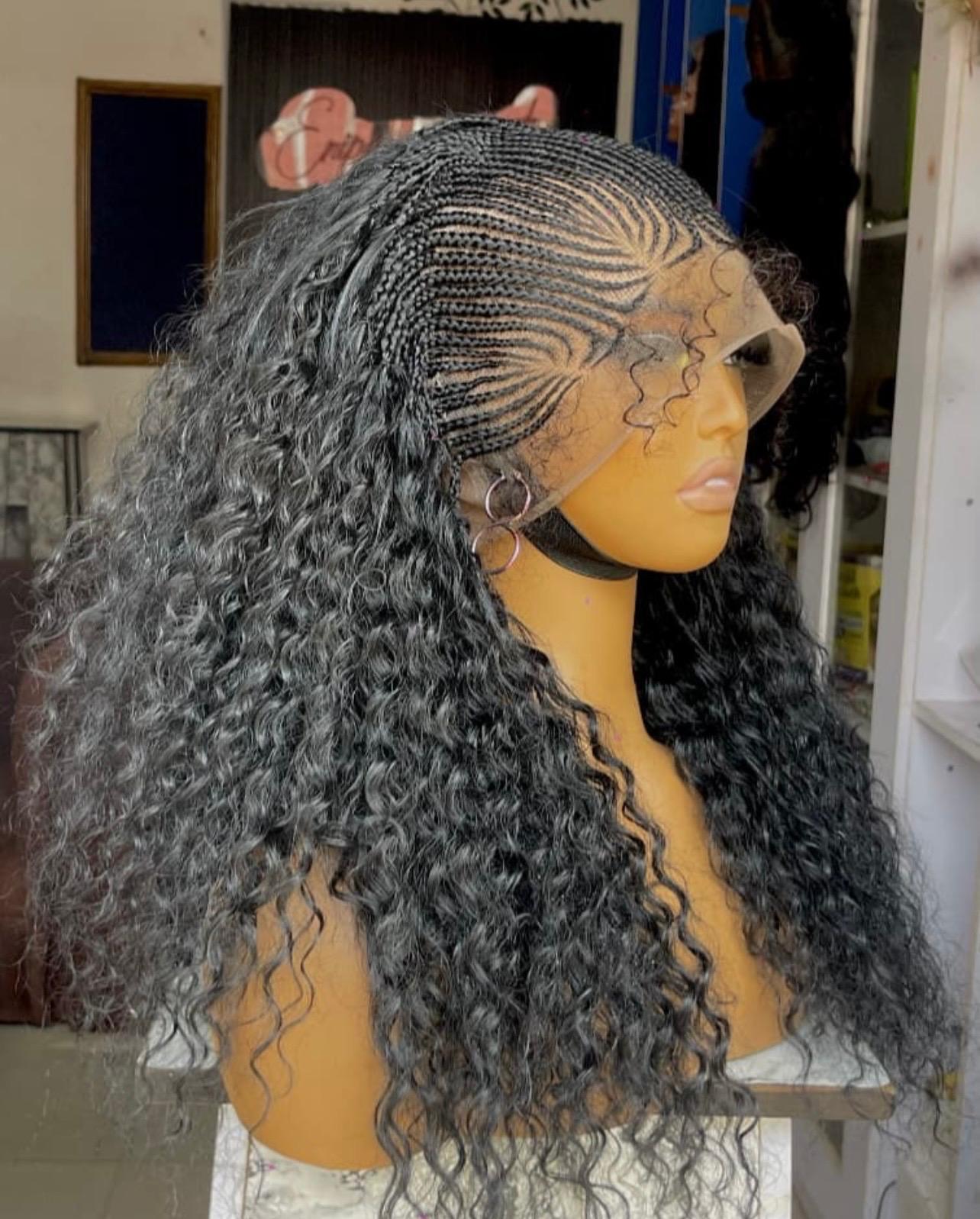 Midnight Ocean Waves Braided Wig