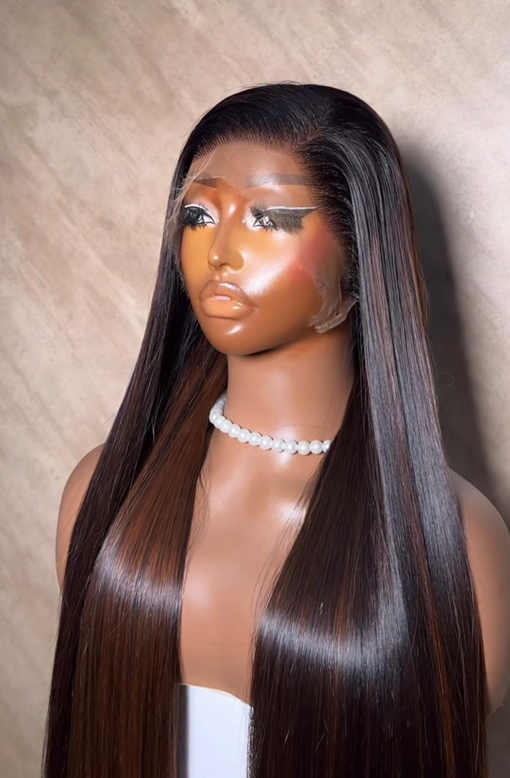 28" Single Donor Raw Viet Bone Straight with HD Frontal