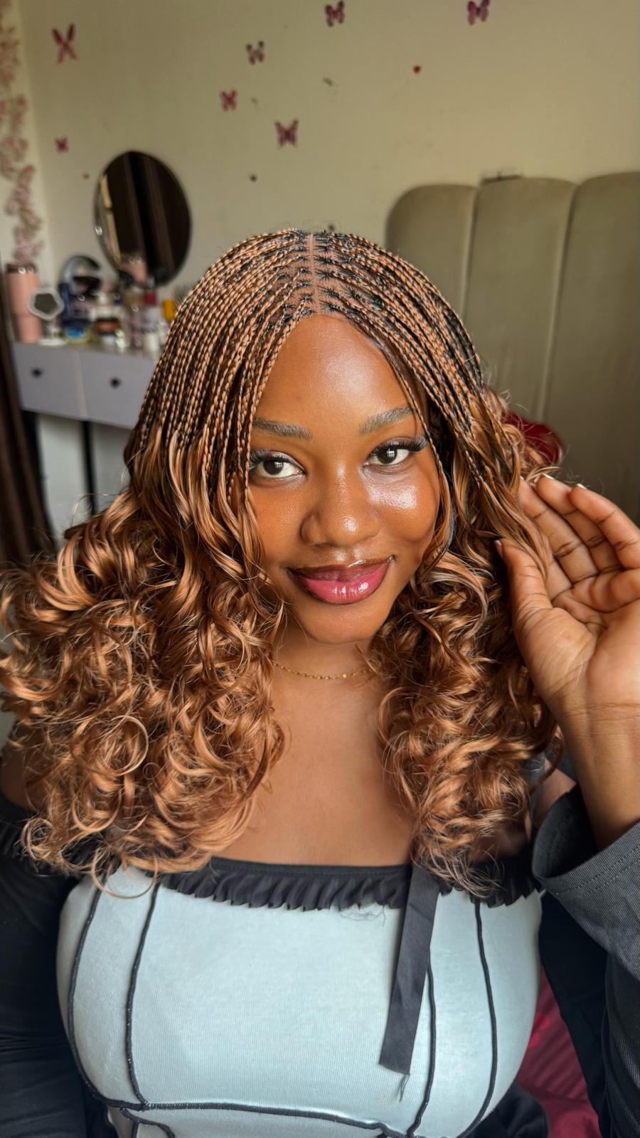 Italian Curl Braided Wig – Glueless Curly Braids