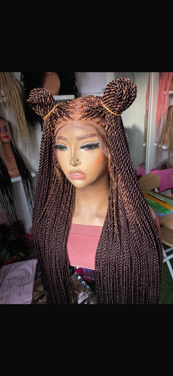Glueless Knotless Twist-Full Lace Wig