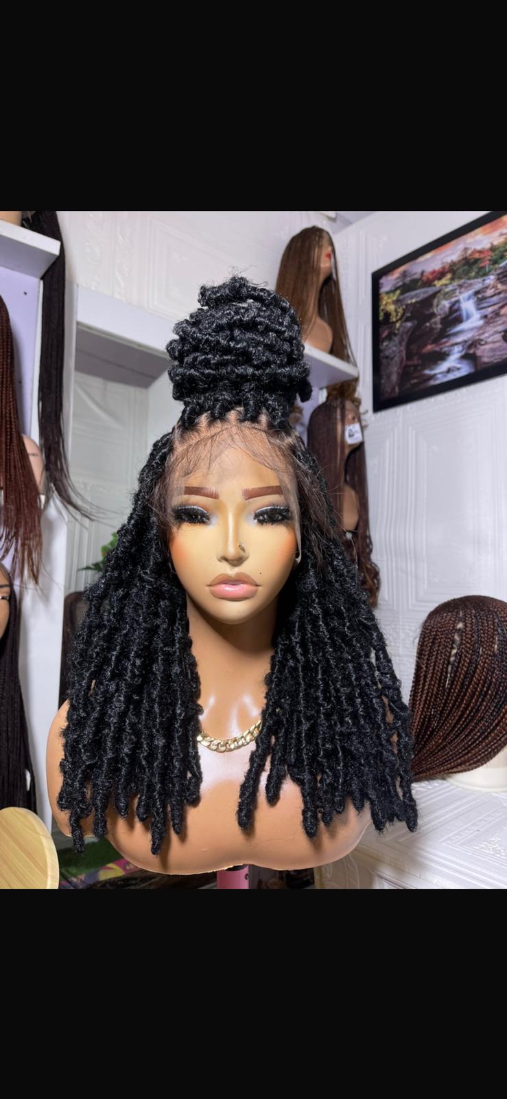 Glueless Human Hair Full Lace Locs