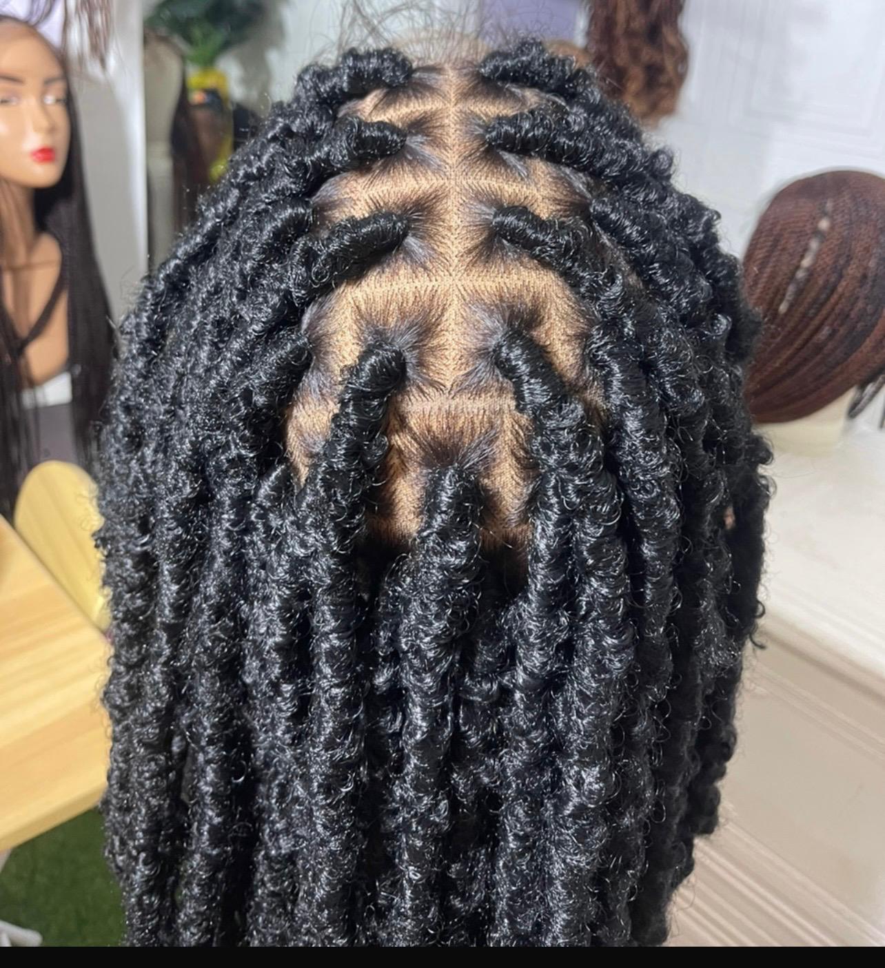 Glueless Human Hair Full Lace Locs