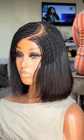 Human Hair Braided Bob Wig