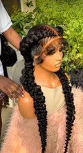 Glueless Human Hir Butterfly Braid Wig