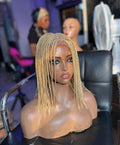 Short Feathers Braided Wig