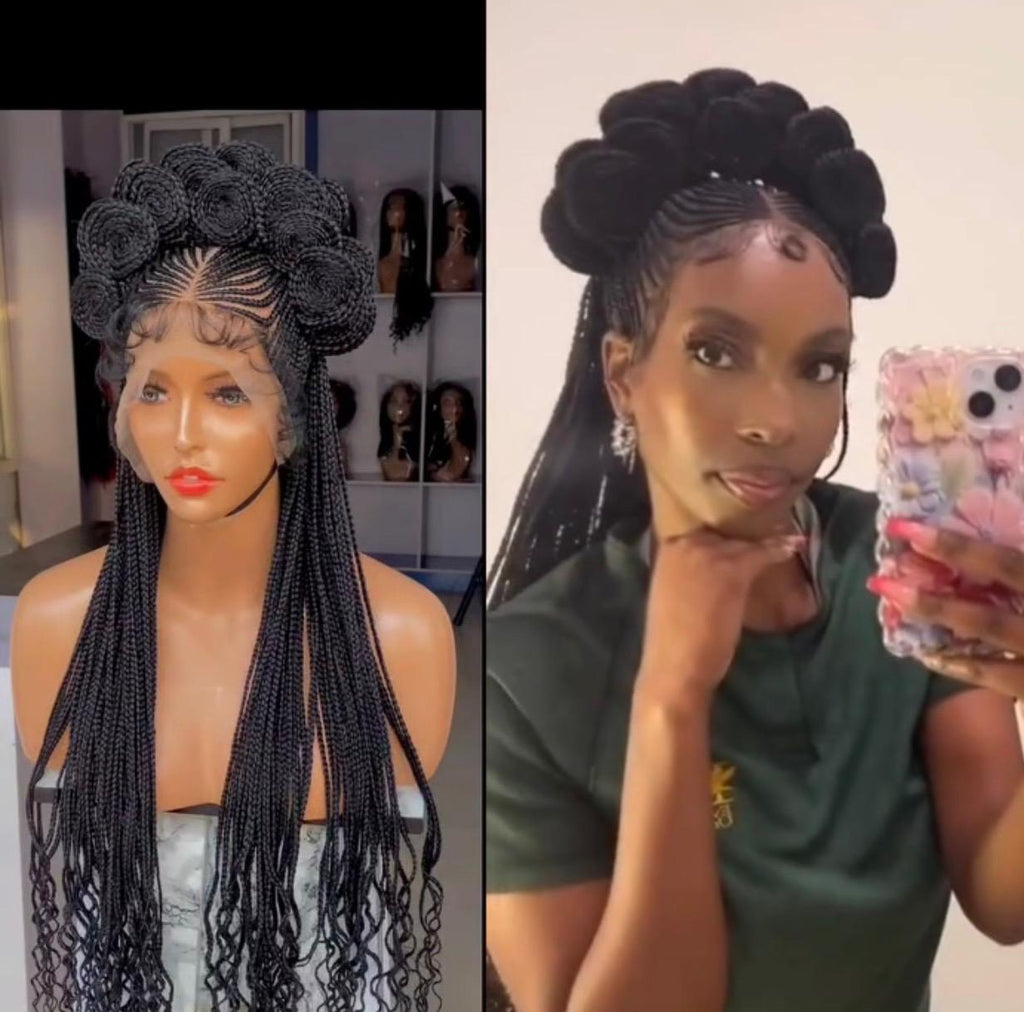 Floral Halo Goddess Wig