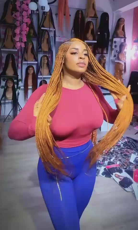 Stylish Ghana Braided Lace Wig (32 Inches)