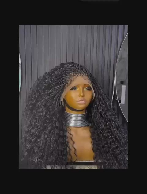 Curly Fibre Wig -Full Lace Unit