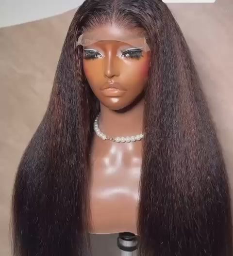 Vietnamese Natural Kinky HighlightS wig